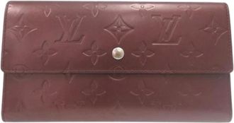 Louis Vuitton Pre-owned Wallets, female, Red, Size: ONE SIZE Pre-owned Canvas Wallet