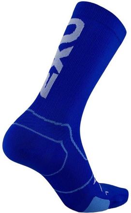 2XU Vectr Cushion Crew Socks in Surf/white at Nordstrom, Size X-Large