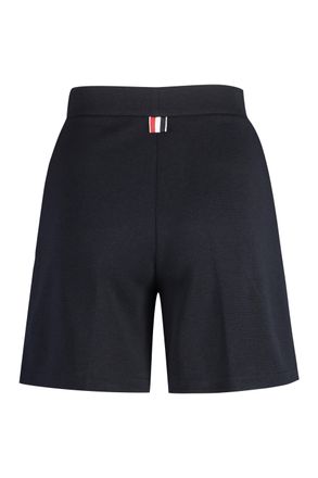 Thom Browne Womens High Waisted Shorts - Dark Blue Wool - Size EU 36 (Womens)
