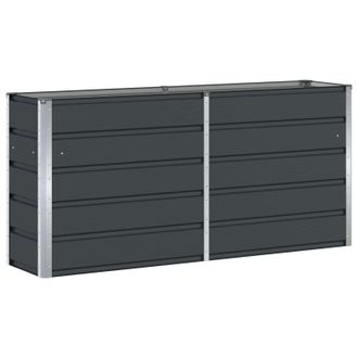 vidaXL Jardinera Antracita 160 X 40 X 75 Cm Acero Vidaxl