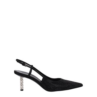 Givenchy Black Fabric High Heel Womens Pumps