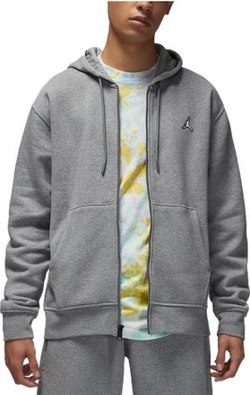 Nike Solid Color Brand Zipper Hooded Long Sleeves Hoodie Mens Grey DQ7351-091