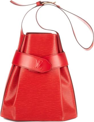 Louis Vuitton Borsa a spalla in pelle goffrata - Rosso
