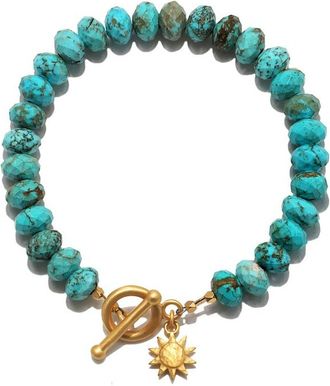 Satya Jewelry Serene Spirit Howlite Toggle Bracelet in Blue at Nordstrom