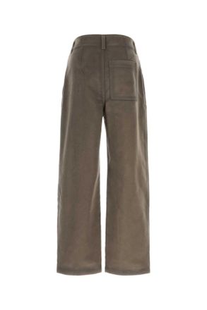 Loewe H526y04wia Khakibrown Exterior: Viscose Cotton Pantaloni Trousers