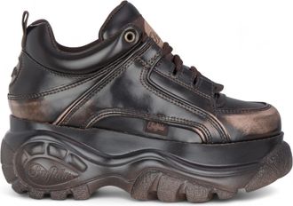 Buffalo Buffalo Womens Vintage Brown Chunky Platform Fashion Trainers - 1339-14-VNTG