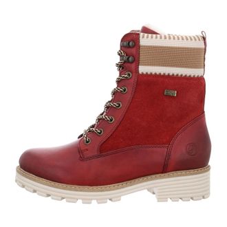 Remonte Veterboots - Dames - Schoenen - Rood - Maat: 37 EU Velours
