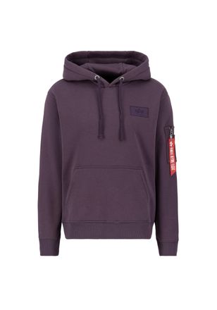 Alpha Industries Hoodie ALPHA INDUSTRIES Backprint Hoodie Rainbow Refl. Print, Herren, Gr. L, lila (plum), Obermaterial: 80% Baumwolle, 20% Polyester, regular fit, Swe