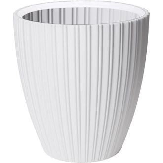 OEM Maceta - Garden Id - Elegante - 40 X 42 Cm - Para Jard&iacute;n, Balcones O Interiores - Blanco