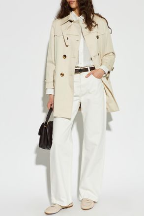 Burberry Summerside Trench Coat, Womens, Cream