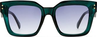 AIRE Magnitude 50mm Square Sunglasses in Deep Lagoon /Smoke Grad at Nordstrom