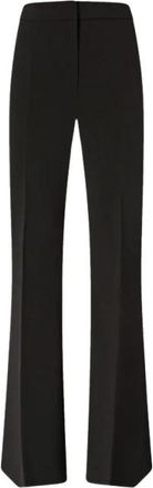 Pinko Broek met persplooien - Dames - Wijde Broeken - Zwart - M - Polyester - Broeken