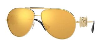Versace VE2249 Polarized 10027P Mens Sunglasses Gold Size 65