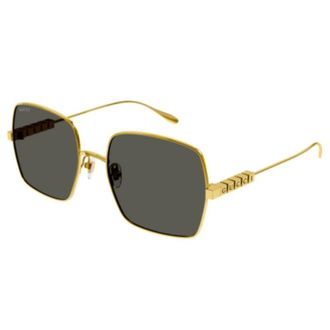 Gucci Sunglasses, unisex, Yellow, Size: 57 MM Lettering Sunglasses
