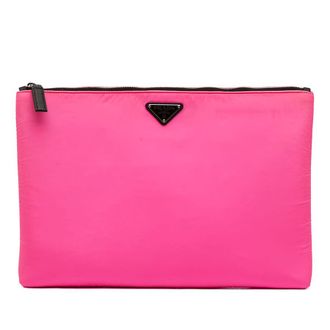 Prada Pre-owned Prada Tessuto Padded Zip Clutch Ladies PI32ETJISMN99V51