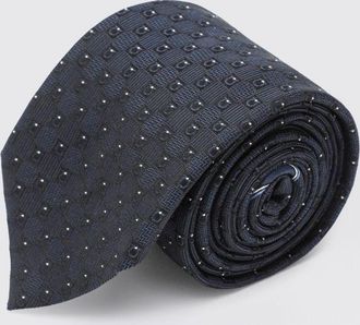 Ferragamo Cravatta Gancini in pura seta con motivo monogram jacquard