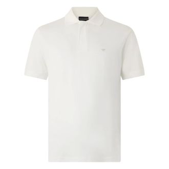 Emporio Armani Polo Shirts, male, White, Size: 2XL Polo with logo