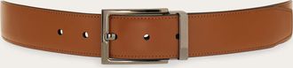 Ferragamo Men Reversible and adjustable Gancini belt Beige
