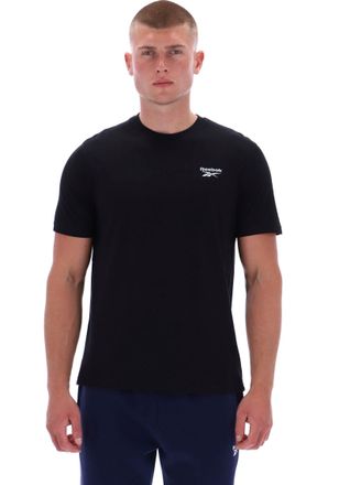 Reebok T-Shirt REEBOK CODY SMALL LOGO CREW NECK SS TEE, Herren, Gr. XXL, schwarz, Obermaterial: 100% Baumwolle, normal, Rundhals, Shirts T-Shirt