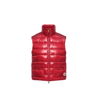 Moncler Moncler Frelon Down Vest, Women, Red, Size: 0