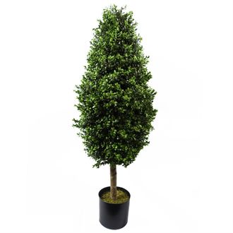 Leaf 120cm Buxus Ball Cone Artificial Tree UV Resistant Outdoor in Green