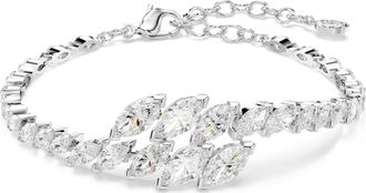 Swarovski Mesmera Bracelet, Marquise Cut, White, Rhodium Plated