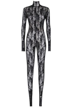 Norma Kamali Long Sleeve Slim Fit Turtle Catsuit