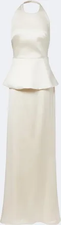 R&oacute;he R&oacute;he Bridal peplum satin gown