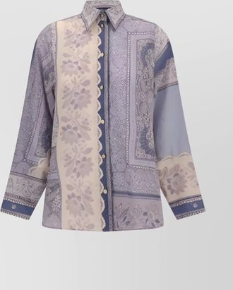 Zimmermann relaxed charm paisley shirt