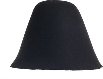 Generic Wool Felt Body Cones Colors for Millinery hat Hood (Black)
