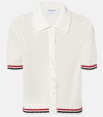 Thom Browne Pointelle cotton top