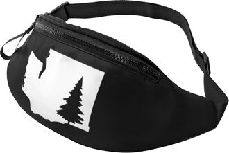 Generic State Tree Waist Bag Belt Bag Fashion Fanny Pack For Camping Workout Gym 14X35Cm