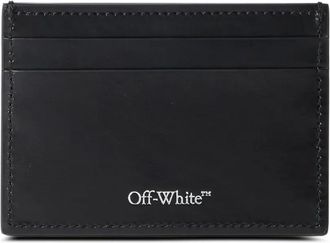 Off-white Diagonal leather card holder - women - Calf Leather/Nylon/Acrylic/Cotton - One Size - Black