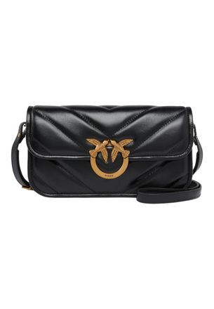 Pinko Large Chevron Leather Handbag by PINKO