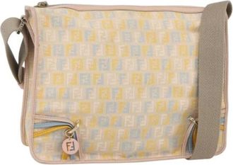 Fendi Pre-owned Cross Body Bags, female, Multicolor, Size: ONE SIZE Pre-owned Vintage Canvas Crossbody Bag