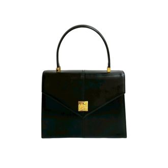 Saint Laurent Black Leather Handbag Tote Bag (Pre-Owned)