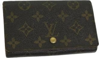 Louis Vuitton Pre-owned Wallets, female, Brown, Size: ONE SIZE Pre-owned Canvas Wallet