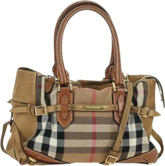 Burberry Pre-owned Handbags, female, Beige, Size: ONE SIZE Pre-owned Vintage Hand Bag