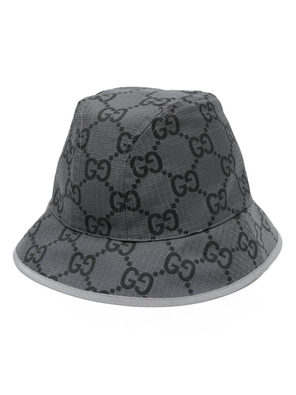 GUCCI グッチ GG Logo Oversized Bucket Hat Gucci GG Monogram Leather Oversized Bucket Hat w/ Tags XS sz