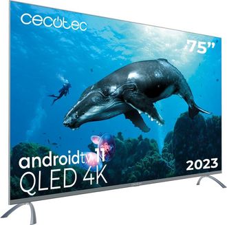 Cecotec Cecotec - Televisor Qled 75 Smart Tv V3+ Series Vqu30075+