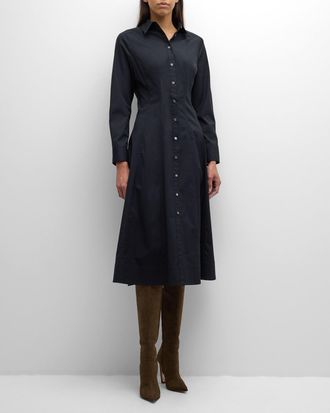 Veronica Beard Goldie Midi Shirtdress
