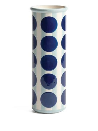 &k Amsterdam Vaas met stippen (30,5 cm) - Blauw