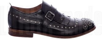 Moma Florence Stijlvolle Schoenen - Heren - Loafers - Zwart - 42 EU - Schoenen