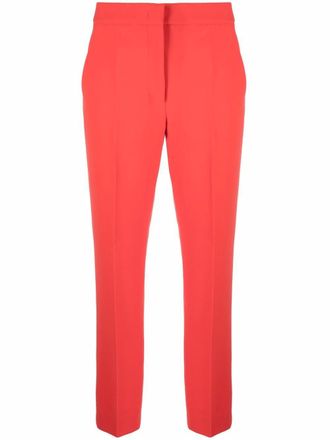 Moschino tailored cropped trousers - women - Polyurethane/Acetate/Polyester/Cupro - 42
