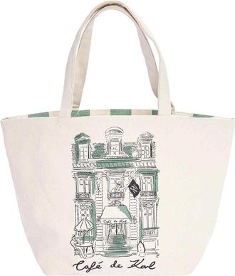 Karl Lagerfeld Kl X Jp Stripe Reversible Canvas Shopper