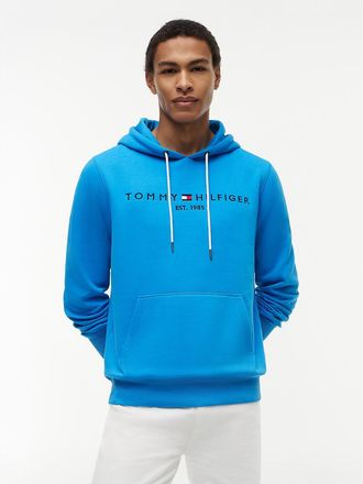 Tommy Hilfiger Mens Embroidered Tommy Logo Hoodie - Blue - XXXL