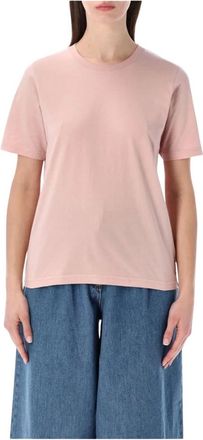 Colorful Standard Klassiek Katoenen Jersey T-shirt - Dames - Tops - Roze - Maat: L Katoen