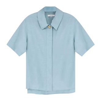 Joseph Dames, Blouses & Shirts, Blauw, Maat: XS Linnen