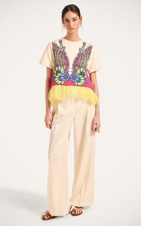 La DoubleJ La Scala Tee in Lemuria Plac&eacute;e Pink at Nordstrom, Size Xx-Small