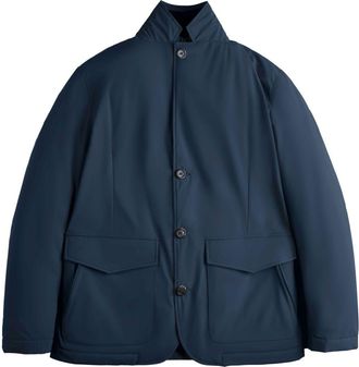 Tod's double-front lightweight jacket - men - Polyamide/Elastane/Polyurethane - M - Blue
